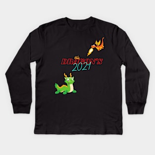 Dragon's Design Kids Long Sleeve T-Shirt